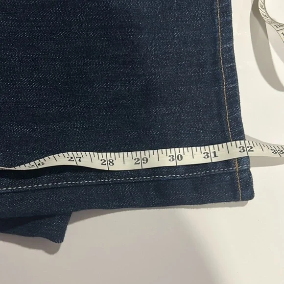 American Eagle Slim Boot Cut Blue Jean Feathering Low Rise Size 4 Regular L32 - Picture 10 of 10